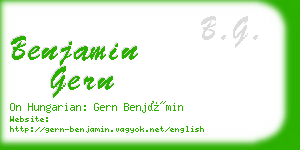 benjamin gern business card